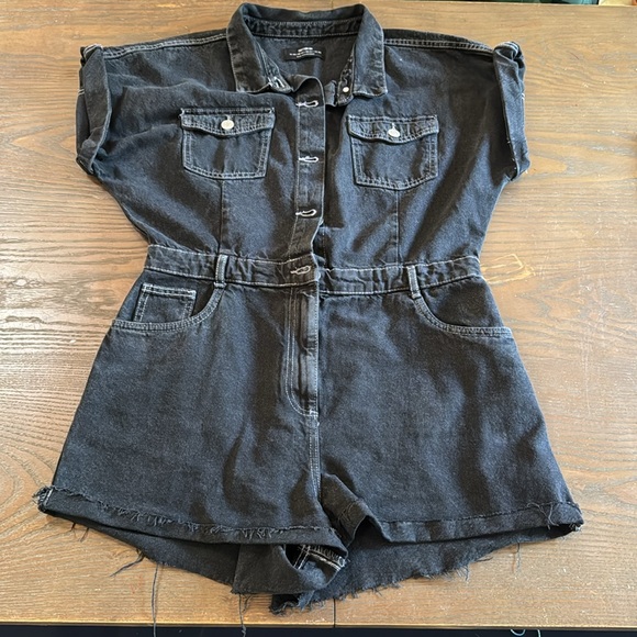 Cotton On Black Denim Romper - Picture 3 of 4